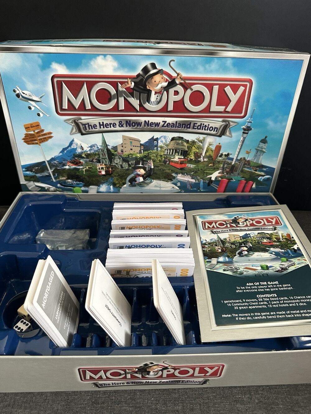 Monopoly Here & Now New Zealand Edition 2007 Complete 21st Anniversary